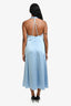 Samsoe Samsoe Light Blue Deep V-Neck Maxi Dress Size XS/S