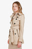 Burberry Brit Beige Belted Trench Coat Size 0
