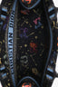 Christian Dior 2022 Black Canvas Multicolour Pixel Zodiac Embroidered Medium Book Tote