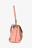 Chloe Pink Leather Suede Mini Faye Backpack
