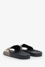 Gucci Beige Coated Canvas Studded Pearl Sandals Size 41