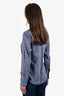 Nili Lotan Blue Cotton Button Up Size S