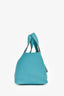 Hermès 2015 Bleu Paon Clemence Leather Picotin Lock 18