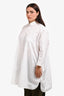 Jil Sander White Cotton Poplin Oversized 'Sunday' Shirt Size 42