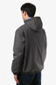 Gucci Grey/Purple Nylon GG Reversible Zip Up Jacket Size 48 Men's