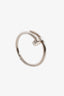 Cartier 18K White Gold Juste Un Clou Small Model Ring Size 54
