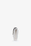 Pre-loved Chanel™ White Caviar Leather Quilted Flap Card Holder Wallet