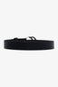 Gucci Black Leather GG Thin Belt Size 75/30
