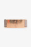 Hermès Gold Toned/Beige Enamel Clic Clac Bracelet Size PM
