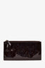 Louis Vuitton Burgundy Monogram Vernis Felicie Wallet On Chain