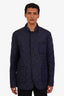Burberry Navy Nylon Quilted Blazer Size 54 Mens