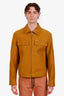 Salvatore Ferragamo Yellow Cotton Zip Up Jacket Size 50 Mens