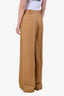 Loulou Studio Camel Linen Blend Trousers Size S
