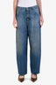 Maison Margiela MM6 Blue Denim Button Barrel Leg Jean Size 30