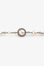 Pre-Loved Chanel™ 2019 Silver Tone Faux Pearl Interlocking CC Crystal Necklace