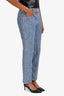 Givenchy Blue Denim Logo Straight Leg Jeans Size 27