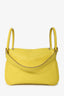 Hermès 2019 Yellow Evercolour Leather Lindy 26 PHW