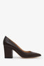 Escarpins slingback Sergio Rossi en cuir marron, pointure 39
