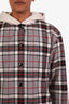 Alexander Wang Plaid Cotton Wool Hooded Jacket Size S