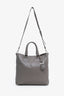 Prada Grey Soft Calf Leather 'Bauletto' Crossbody Bag