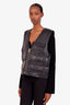 Smythe Black Sheepskin Leather Cargo Vest Size M