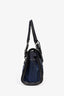 Prada Blue Nylon Leather Lock Shoulder Bag