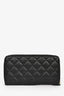 Pre-loved Chanel™ 2021+ Black Caviar Large CC Zip Wallet