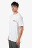Christian Dior White Embroidered Logo Crew Neck T-Shirt Size M Mens