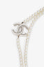 Pre-loved Chanel™ 21B Crystal CC Pearl Layered Necklace