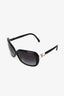Pre-loved Chanel™ Black/White Acrylic Square Frame Bow Detail Sunglasses