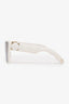 Christian Dior White Frame Cat Eye Sunglasses