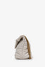Saint Laurent White Lambskin Toy Puffer Loulou Shoulder Bag