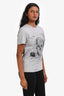 Alexander McQueen Grey Cotton Graphic T-Shirt Size XS