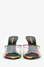 Saint Laurent Multicolour PVC 'Lolita' Floral Print Sandals Size 36.5
