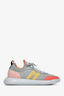 Hermès Grey/Multicolour Knit Suede Sneakers Size 39