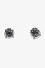 Bottega Veneta Sterling Silver & Crystal Stud Earrings