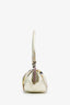 Armand Ventilo Yellow/Brown Silk Printed & Beaded Top Handle Bag