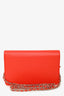 Pre-loved Chanel™ 2012-13 Red Caviar Leather CC Timeless Wallet On Chain SHW