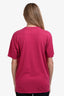 Givenchy Pink Cotton Dog Graphic Crew Neck T-Shirt Size S