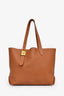 Louis Vuitton Brown Leather Padlock Low Key Cabas' Logo Tote MM with Pouch