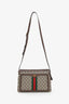 Gucci Brown Canvas Leather Ophidia GG Supreme Crossbody Bag