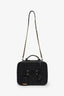 Pre-loved Chanel™ 2018-19 Black Caviar Leather Large Filigree Vanity Case