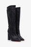 IRO Black Leather Knee High Boots Size 39