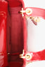 Christian Dior Cherry Red Patent Cannage Calfskin Mini Lady Dior Bag