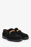 Mocassins Gucci en daim noir à détail bambou, pointure 36,5