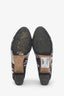Pre-loved Chanel™ Multicolour Suede Graffiti Logo CC Cap Toe Ankle Boots Size 38