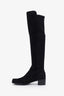 Stuart Weitzman Black Suede Knee High Boots Size 6.5