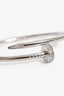 Cartier 18K White Gold Diamond Juste un Clou Bracelet Medium Model Size 16