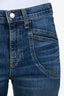Nili Lotan Blue Denim High Rise Pocket Detail 'Francois' Jean Size 26