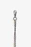 Fendi Grey Leather Monster Compact Wallet with Chain